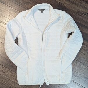 Joe Fresh White Quilted Puffer Jacket